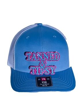 Tanned & Tipsy Blue Mesh Trucker Hat